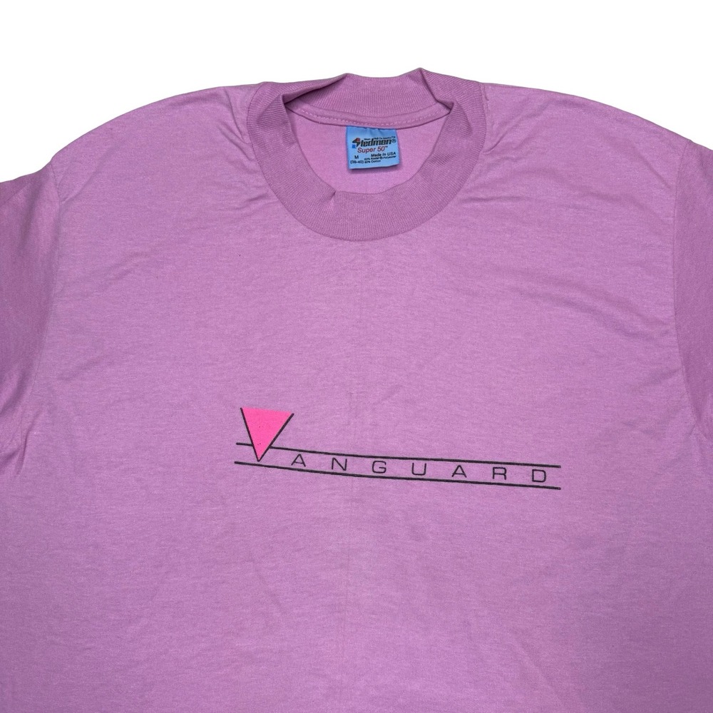Vintage 80s Vanguard gay‎ LGTB pink triangle shirt